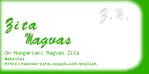 zita magvas business card